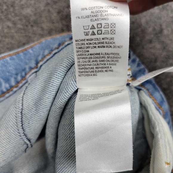 Lucky Brand Jeans Womens 2/26 Blue Denim Mid Rise Cropped Wide Leg Button Fly - Picture 13 of 14